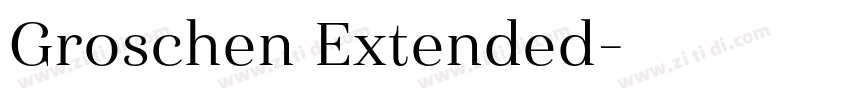 Groschen Extended字体转换